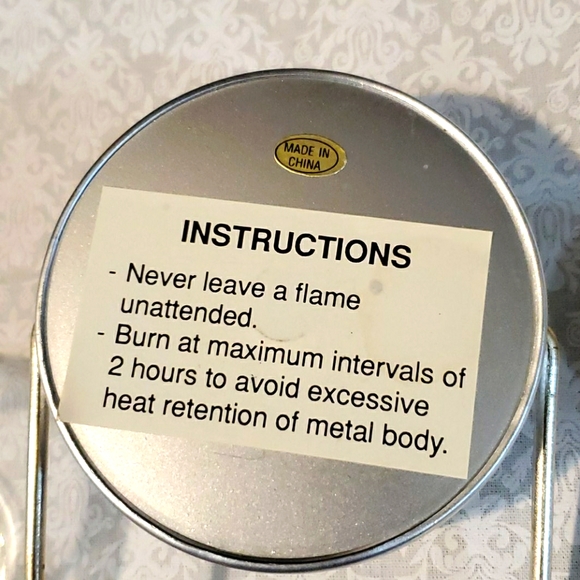 Lantern Tealight Candle Holder Tin & Glass CUTE Primitive Farmhouse Rugged - Picture 7 of 8